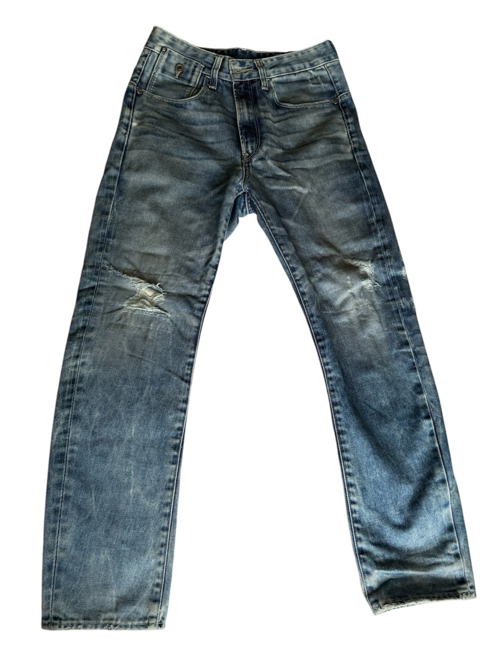G-Star Slim Straight Distressed Light Blue Jeans